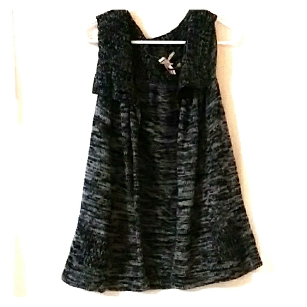 Knitted tank cardigan